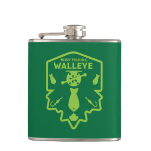 Walleye Fishing Canada Hip Flask