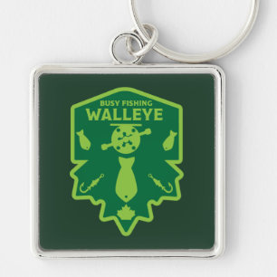 Walleye Fishing Canada Key Ring
