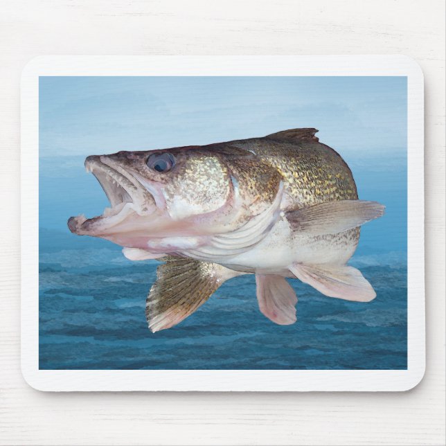 Walleye Fishing Mouse Mat (Front)