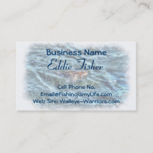 Walleye Fishing Outdoor Fisherman's Sport Biz Card