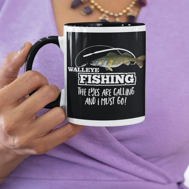 Walleye Fishing Quote Angler Fisherman Hobby Men Mug (Creator Uploaded)