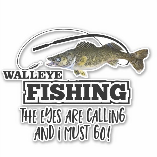 Walleye Fishing Quote Sports Men Outdoors Fish (Front)