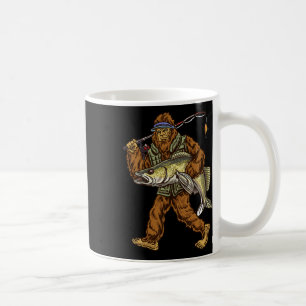 Walleye Fishing Sauger Hunting Bigfoot Fishermen Coffee Mug