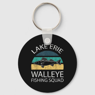 Walleye Fishing Squad Tournament Fishing Lake Erie Key Ring