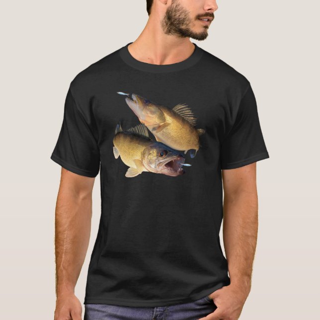 Walleye fishing T-Shirt (Front)