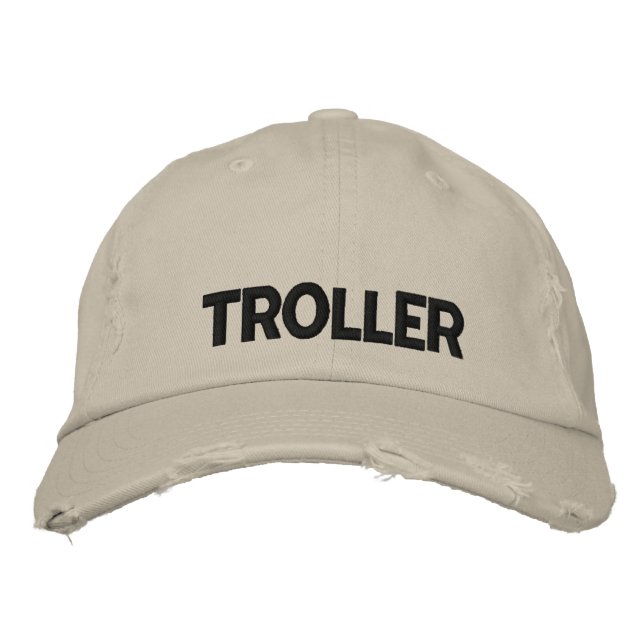 Walleye Fishing Troller Embroidered Hat (Front)