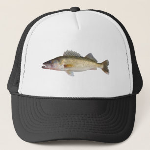 Walleye fishing trucker hat