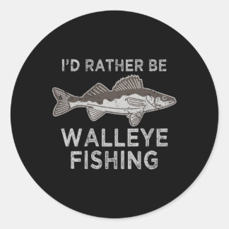 Walleye Fishing Walleye S Walleye Fishing Classic Round Sticker