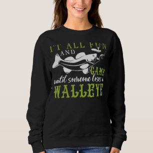 Walleye Freshwater Fishing Men Women Kids Sweatshirt