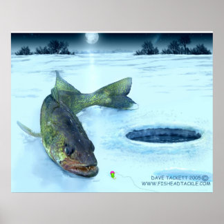 walleye ice poster