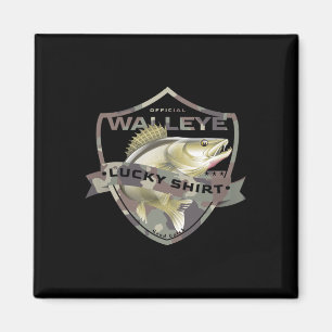 Walleye Lucky Shirt Funny Accessories To Walleye F Magnet
