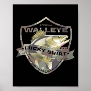 Walleye Lucky Shirt Funny Accessories To Walleye F Poster