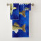 Walleye Pikes on Deep Blue Background