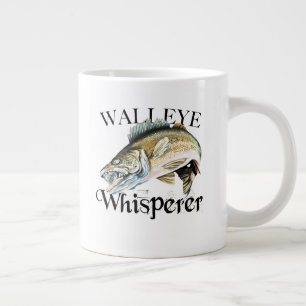 Walleye Whisperer Large Coffee Mug