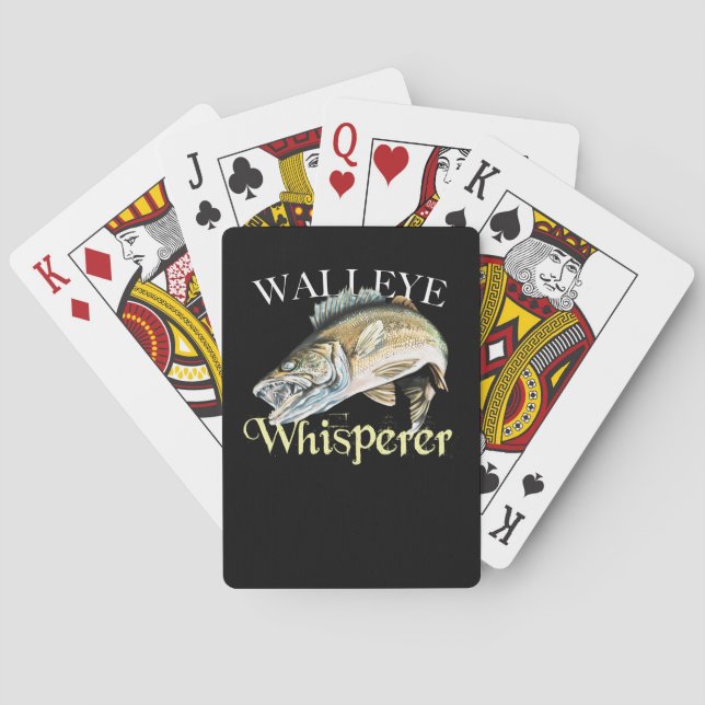 Walleye Whisperer Playing Cards (Back)