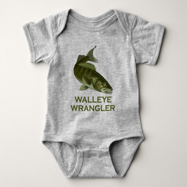Walleye Wrangler Baby Bodysuit (Front)