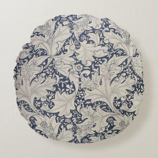 Wallflower' design round cushion (Front)