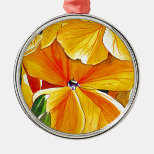 Wallflower original watercolour floral art metal tree decoration