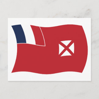 Wallis And Futuna Flag Postcard