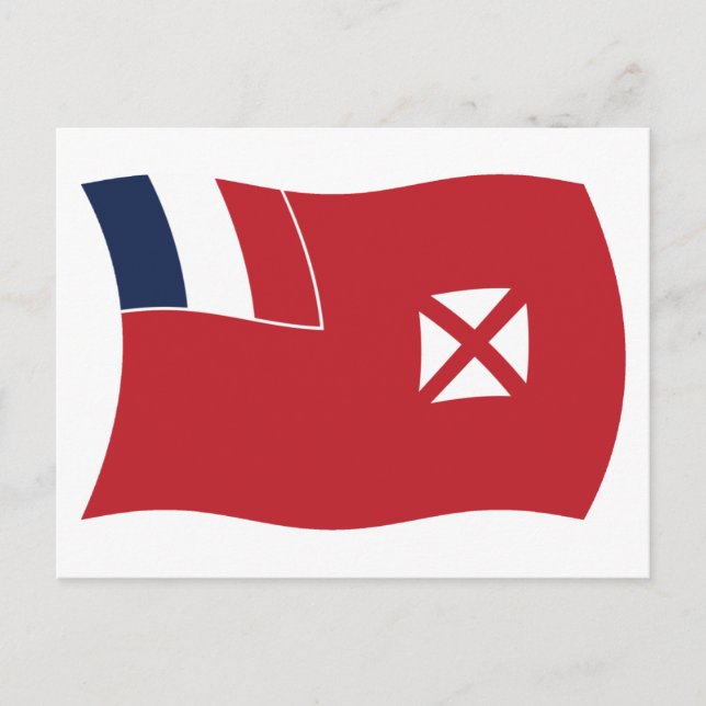 Wallis And Futuna Flag Postcard (Front)