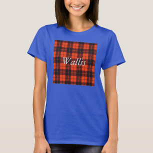 Wallis clan Plaid Scottish tartan T-Shirt