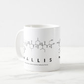 Wallis peptide name mug (Front Left)