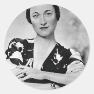 Wallis Simpson Classic Round Sticker