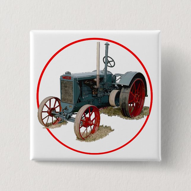 Wallis Tractor 15 Cm Square Badge (Front)