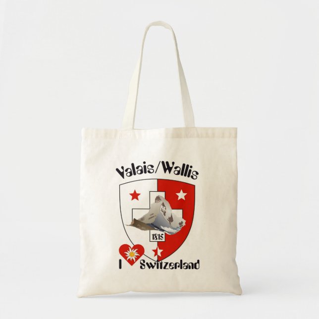 Wallis / Valais Tasche Tote Bag (Front)