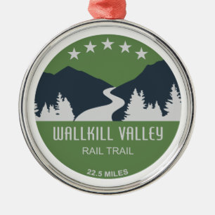 Wallkill Valley Rail Trail Metal Tree Decoration