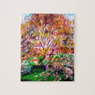 Wallnut And Apple Trees In Bloom Camille Pissarro Jigsaw Puzzle