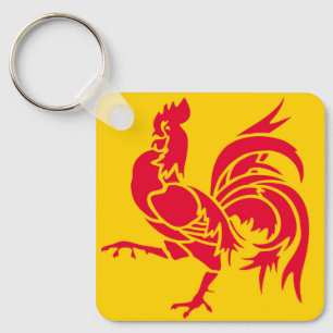 Wallonia flag Belgium region french province symbo Key Ring