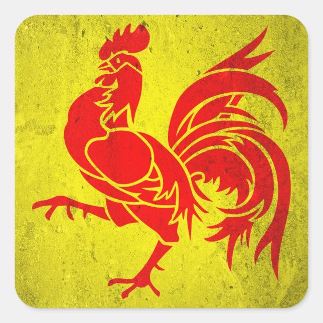 Wallonia Square Sticker (Front)