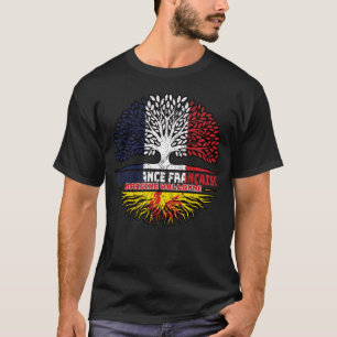 Wallonia Walloon French France Tree Roots Flag T-Shirt