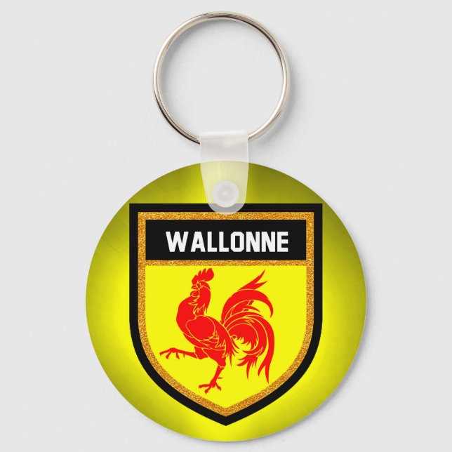 Wallonne Flag Key Ring (Front)
