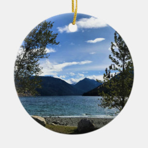 Wallowa Lake, Oregon Ceramic Tree Decoration