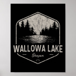 Wallowa Lake Oregon Outdoors Vintage Poster