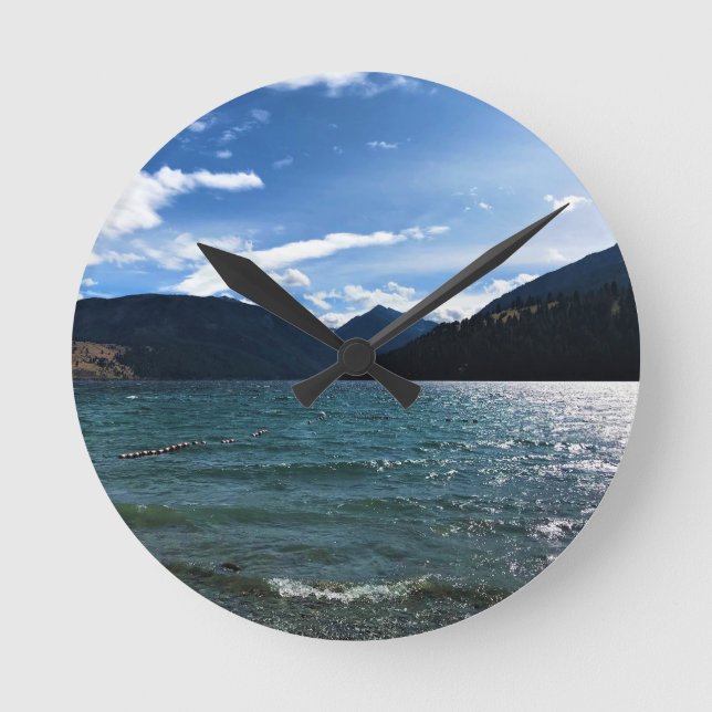 Wallowa Lake Round Clock (Front)
