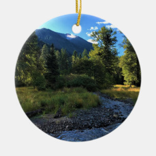 Wallowa Lake State Park, OR Ceramic Tree Decoration