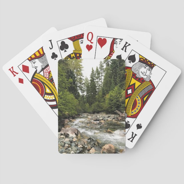 Wallowa River, OR Playing Cards (Back)