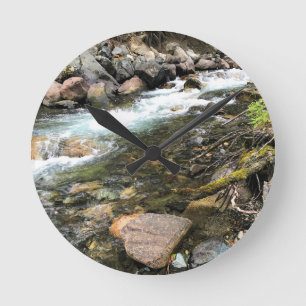 Wallowa River, OR Round Clock