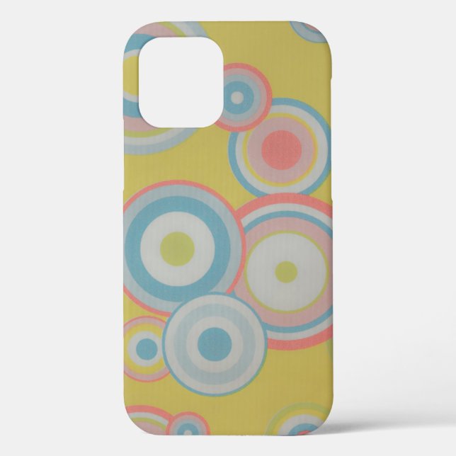 Wallpaper-70s-80s-circles-texture Case-Mate iPhone Case (Back)