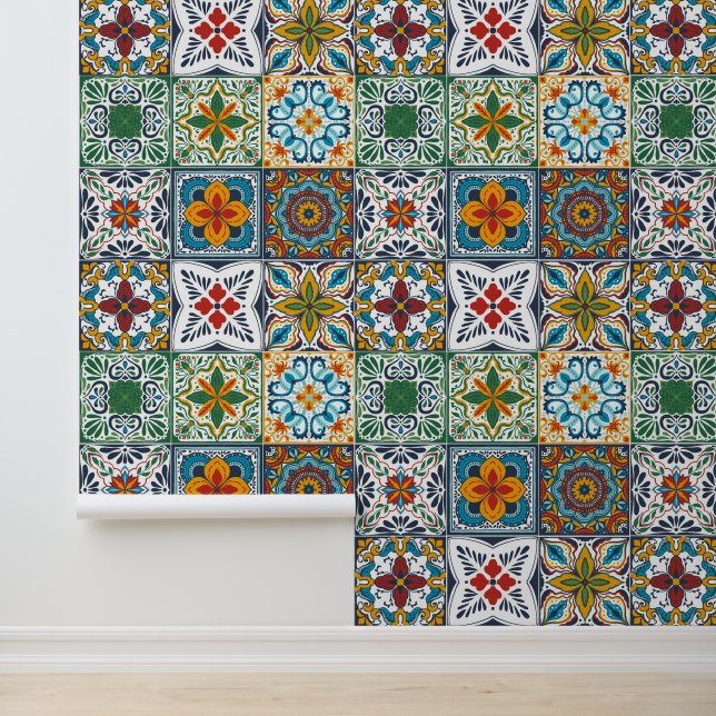 Wallpaper Backsplashes/Talavera inspired tiles (Application)