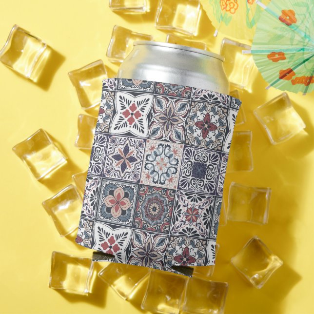 Wallpaper Backsplashes/Talavera inspired tiles 2 Can Cooler (In Situ Summer)