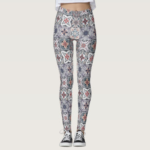 Wallpaper Backsplashes/Talavera inspired tiles 2 Leggings