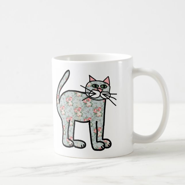 Wallpaper Cat Coffee Mug (Right)
