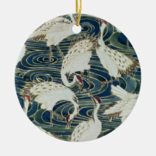 Wallpaper design, by the Silver Studio, c.1890 Ceramic Tree Decoration
