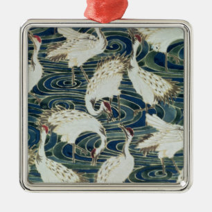 Wallpaper design, by the Silver Studio, c.1890 Metal Tree Decoration