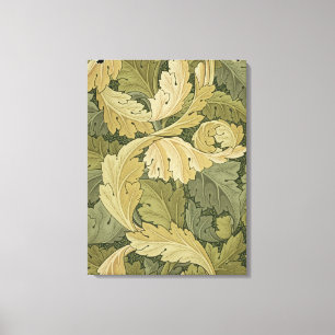 Wallpaper Design with Acanthus/Woodland colours, 1 Canvas Print