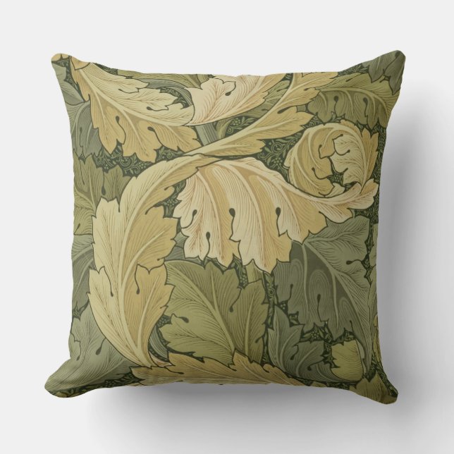 Wallpaper Design with Acanthus/Woodland colours, 1 Cushion (Front)